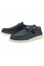 Heydude-mocassin homme-Wally Stretch Canvas Opal Black