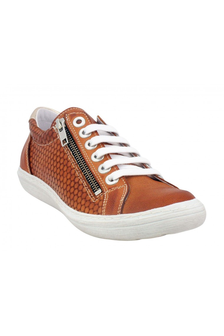 Basket femme CHACAL 6663 2 coloris Blanc marron cuero