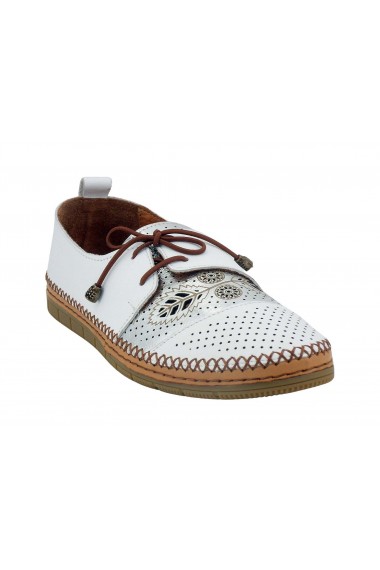 Mocassin femme-Coco&abricot-Mirvaux-V2682B-Blanc