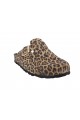 Mules femme-I AM-5008- Suède Léopard