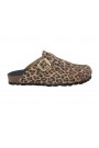Mules femme-I AM-5008- Suède Léopard