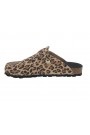 Mules femme-I AM-5008- Suède Léopard