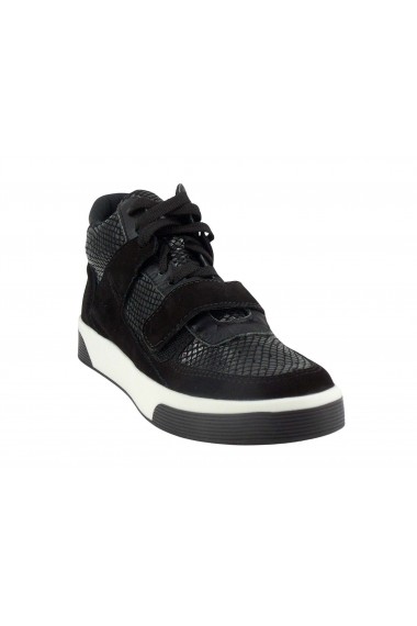 Marina Mello-Basket montante à lacets-Femme-37042-Snake black-Noir