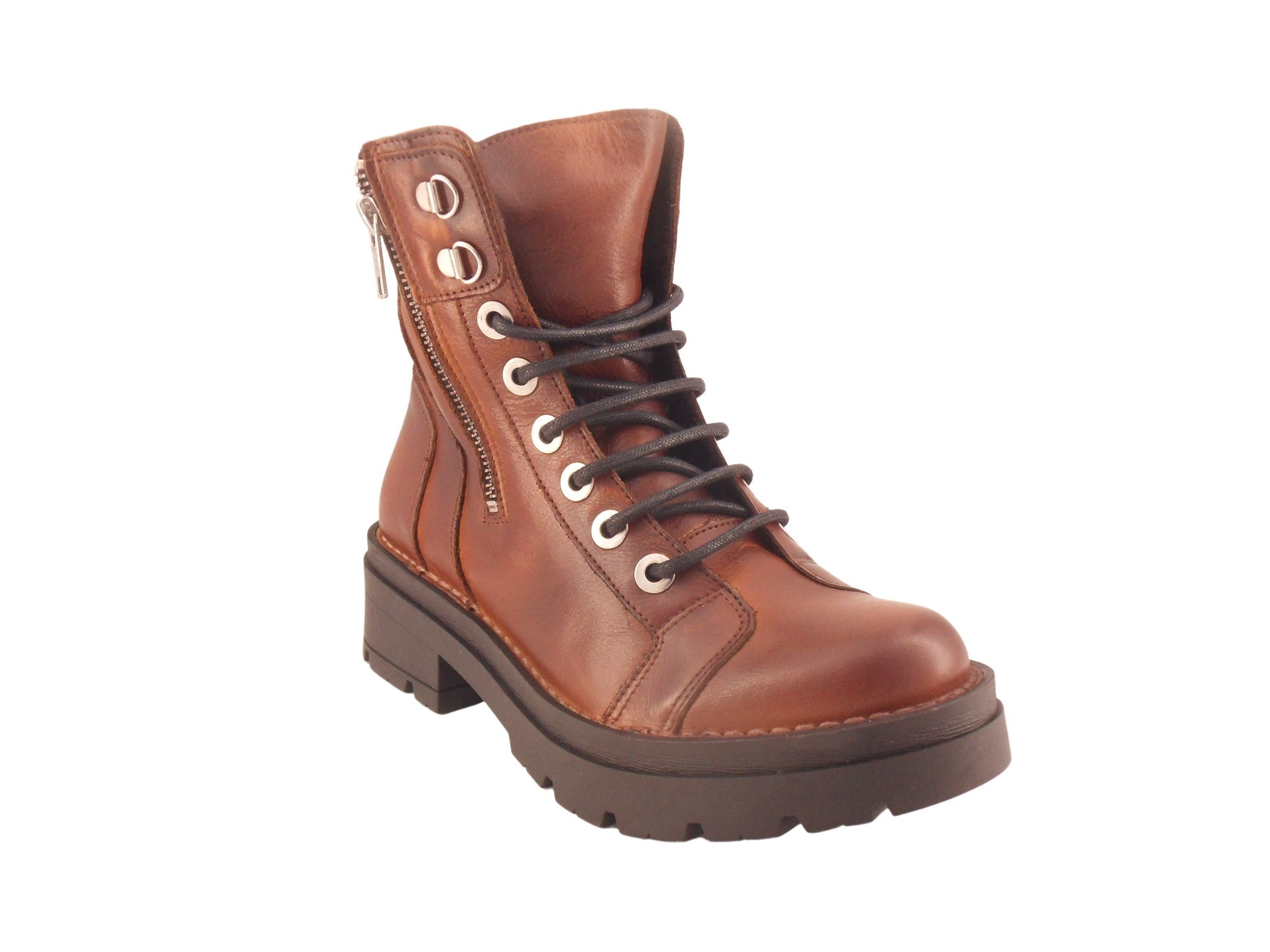 Chacal Femme Boots montantes 6083 F Ocre talon 5 cm