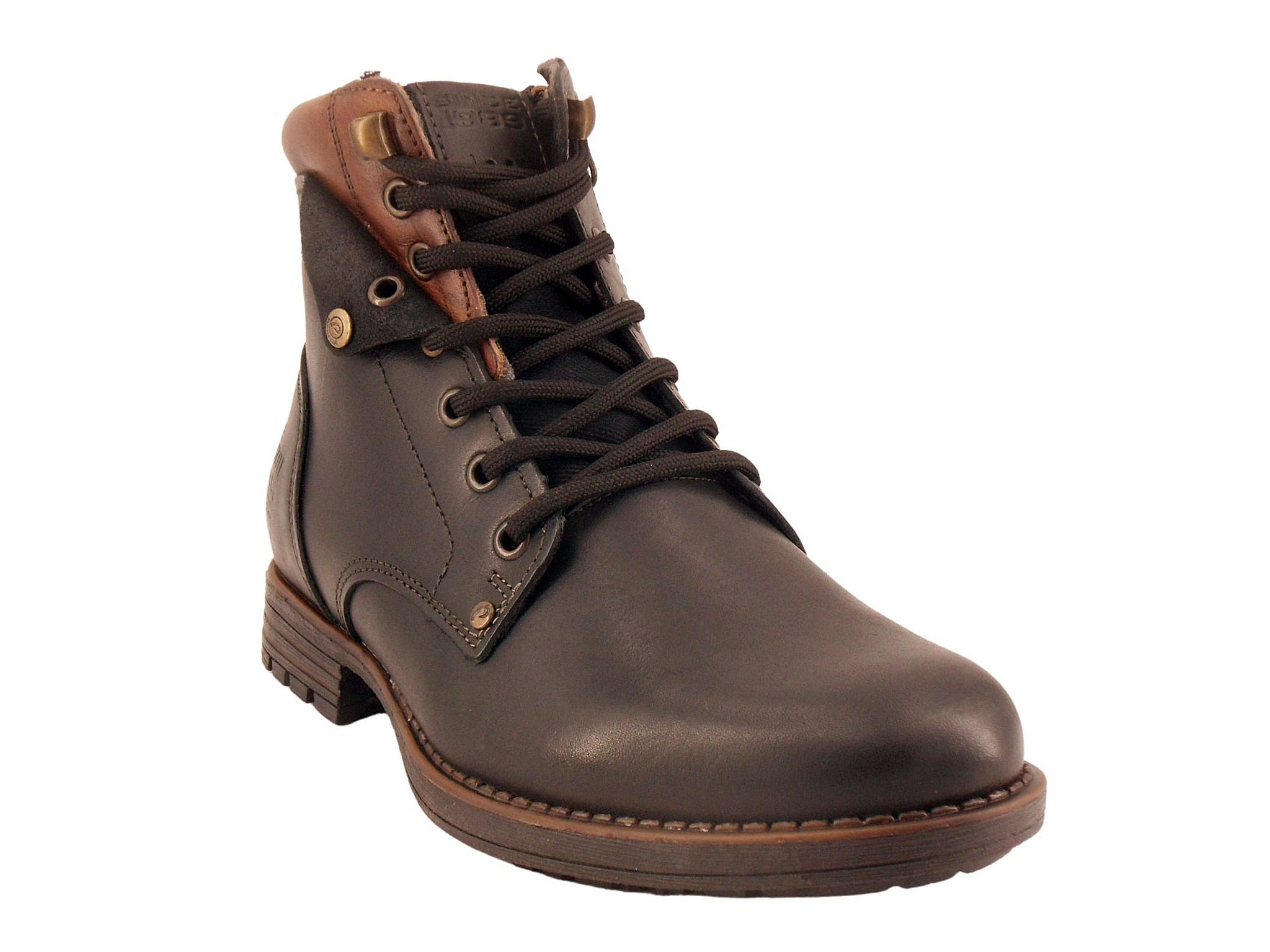 Pegada-boots homme-lacets-180746- 2 coloris-marron-chocolat