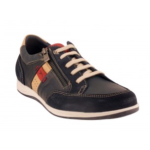 Baskets Fluchos Samir F2187 Pour Homme - Marron Clair, Cuir, Semelle TR, Idéales Quotidien Et Décontracté