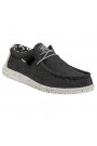 Heydude-mocassin homme-Wally Stretch Canvas Opal Black