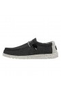 Heydude-mocassin homme-Wally Stretch Canvas Opal Black