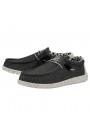 Heydude-mocassin homme-Wally Stretch Canvas Opal Black